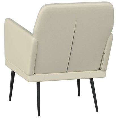vidaXL Fauteuil crème 61x78x80 cm similicuir