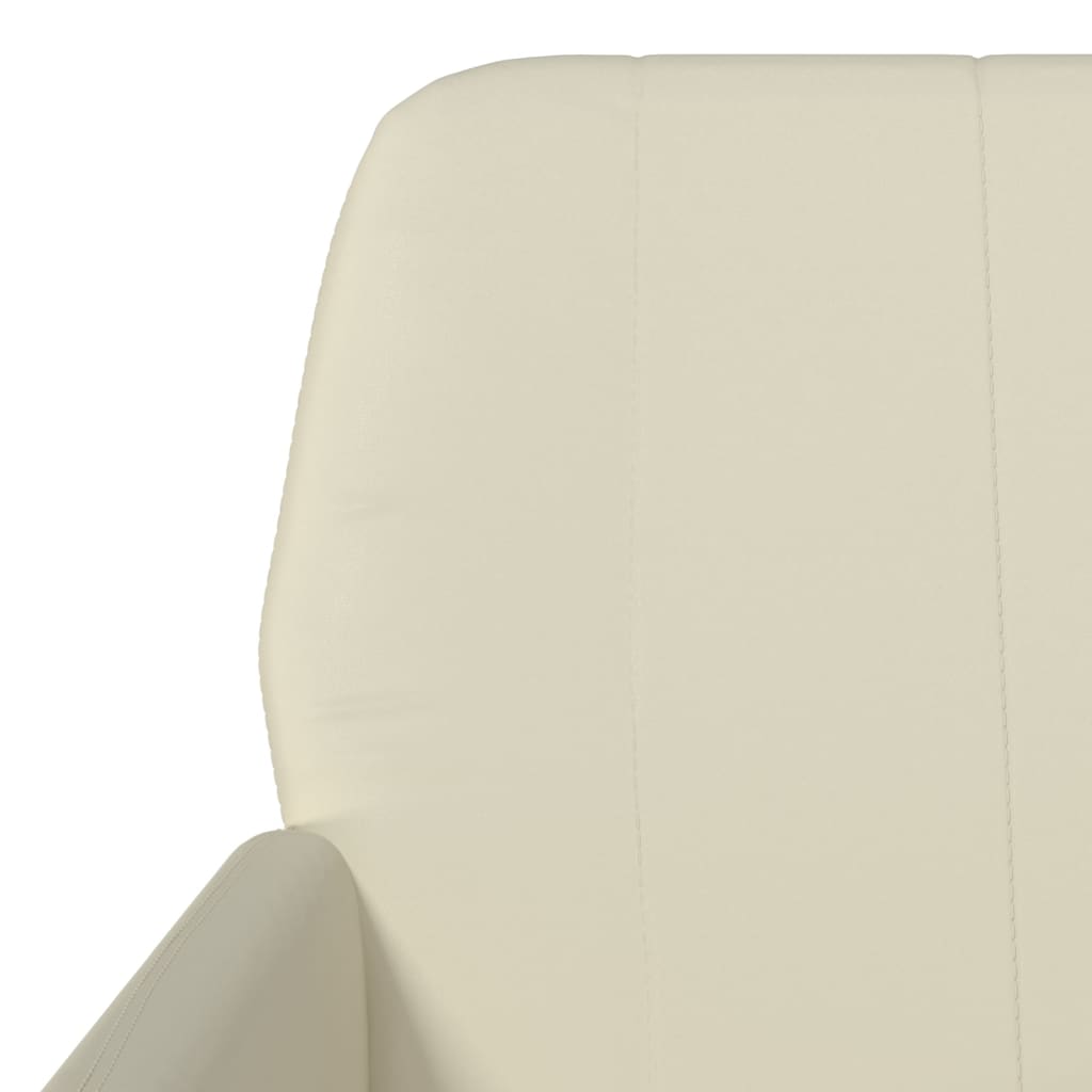 vidaXL Fauteuil crème 61x78x80 cm similicuir