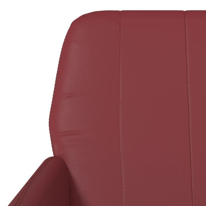 vidaXL Fauteuil Rouge bordeaux 61x78x80 cm Similicuir
