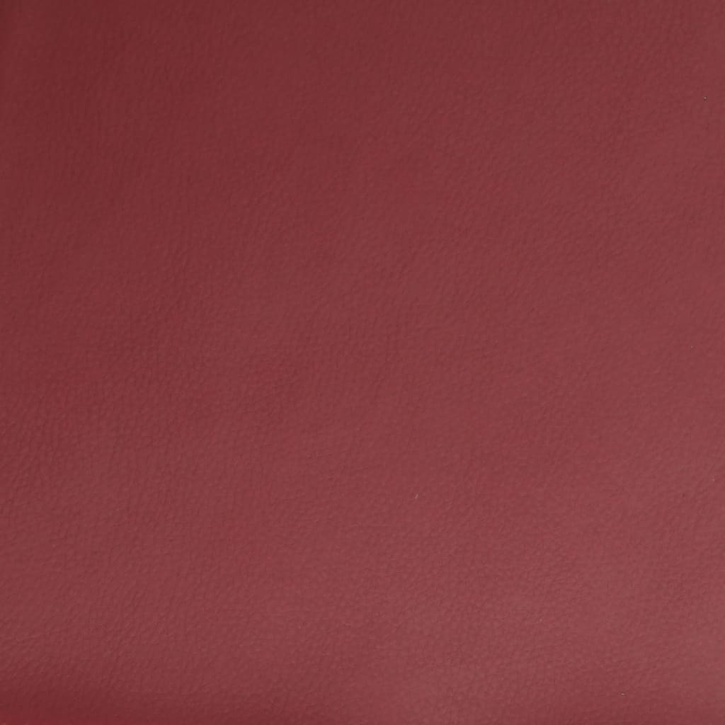 vidaXL Fauteuil Rouge bordeaux 61x78x80 cm Similicuir