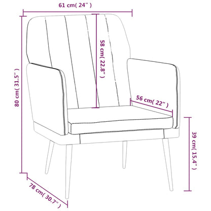 vidaXL Fauteuil Rouge bordeaux 61x78x80 cm Similicuir