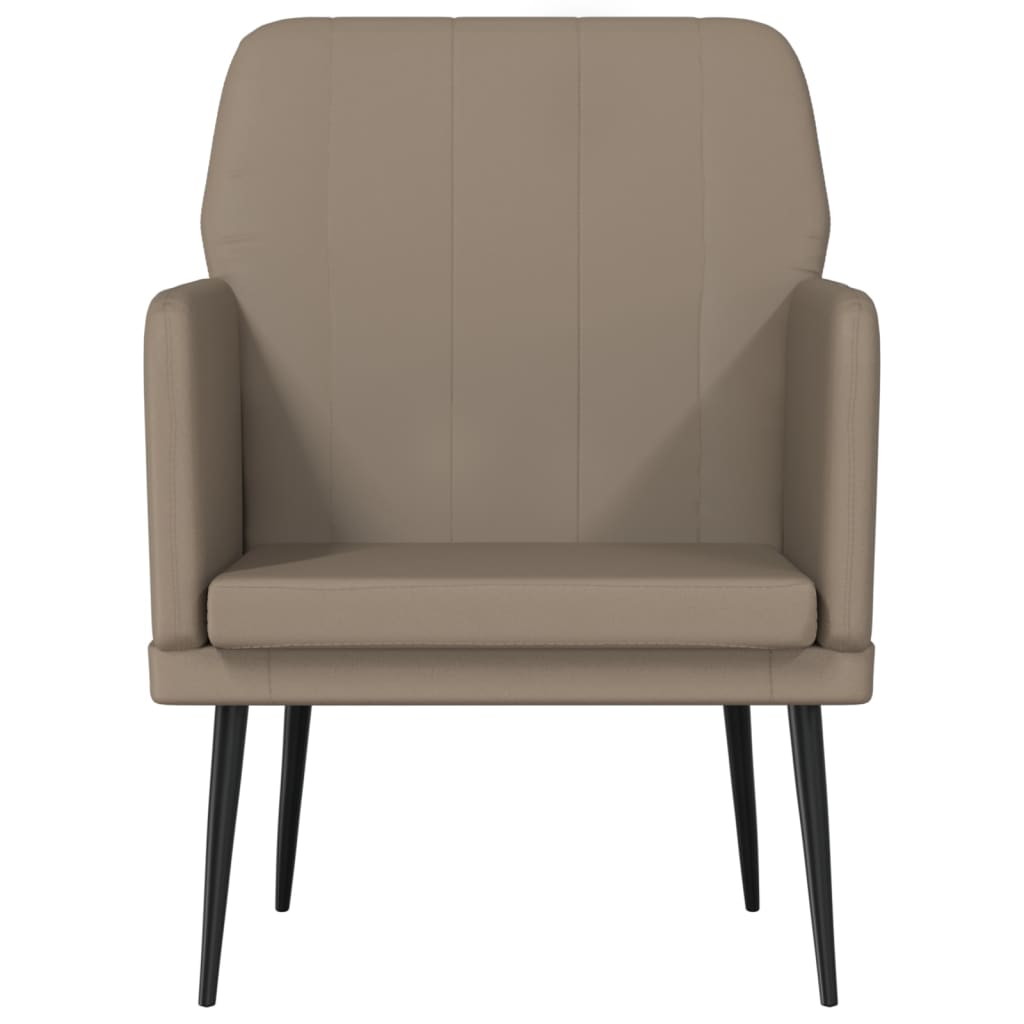 vidaXL Fauteuil cappuccino marron 61x78x80 cm Similicuir