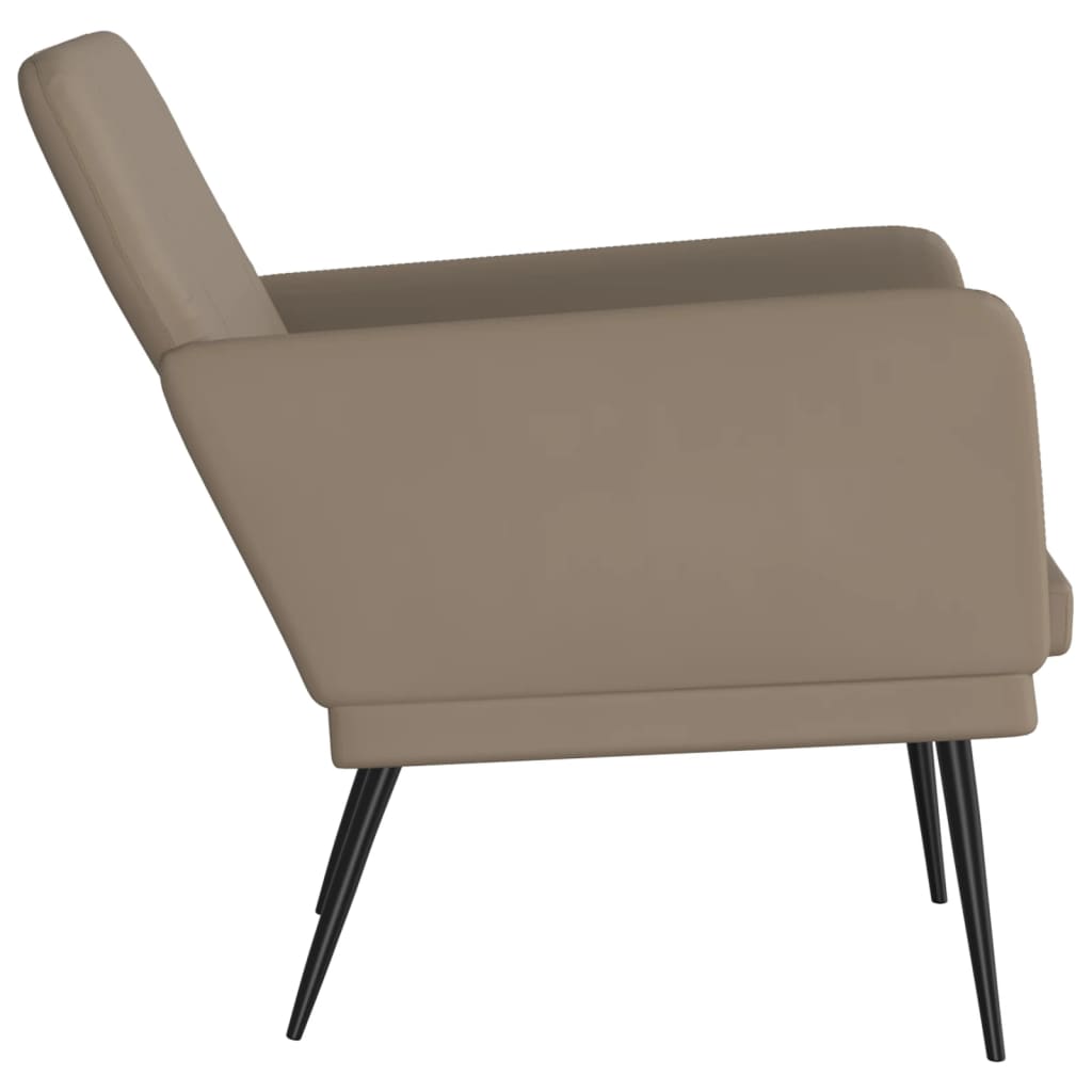 vidaXL Fauteuil cappuccino marron 61x78x80 cm Similicuir