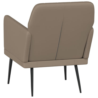 vidaXL Fauteuil cappuccino marron 61x78x80 cm Similicuir