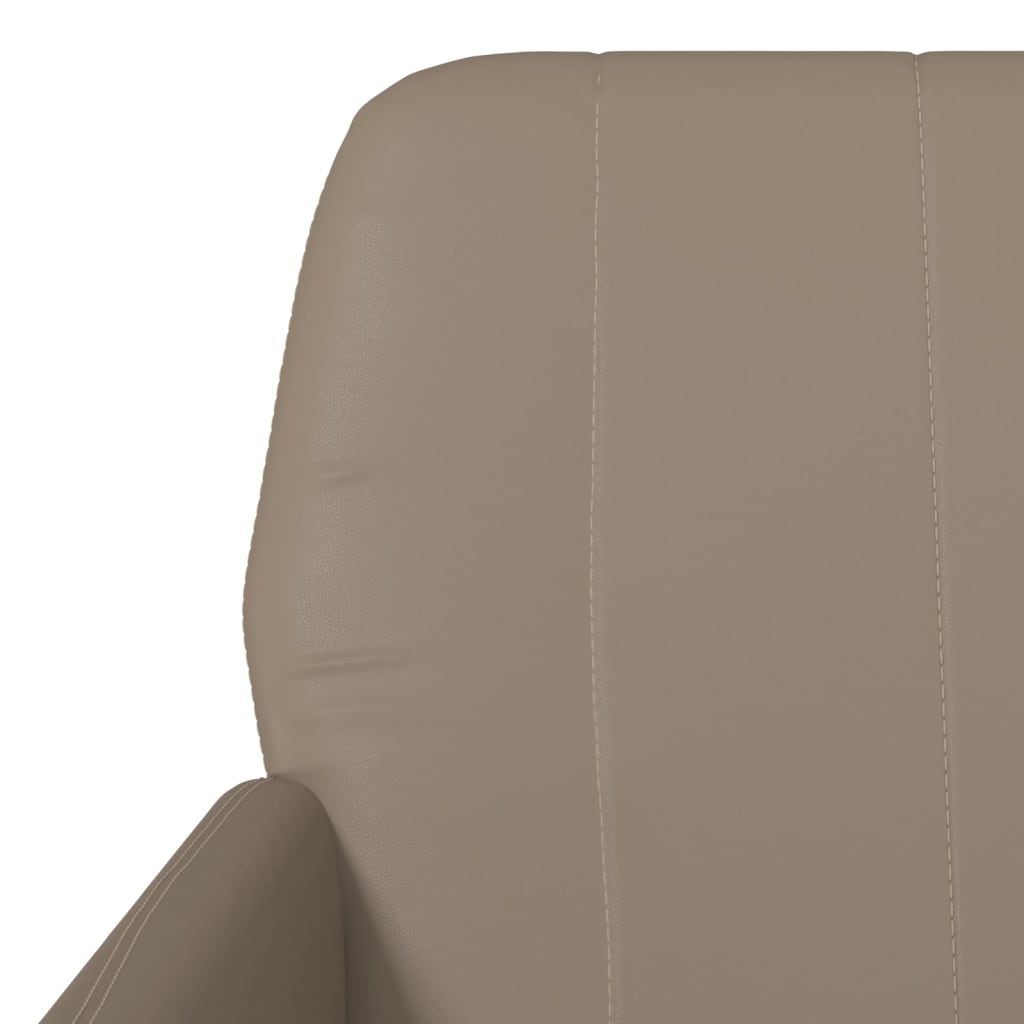 vidaXL Fauteuil cappuccino marron 61x78x80 cm Similicuir