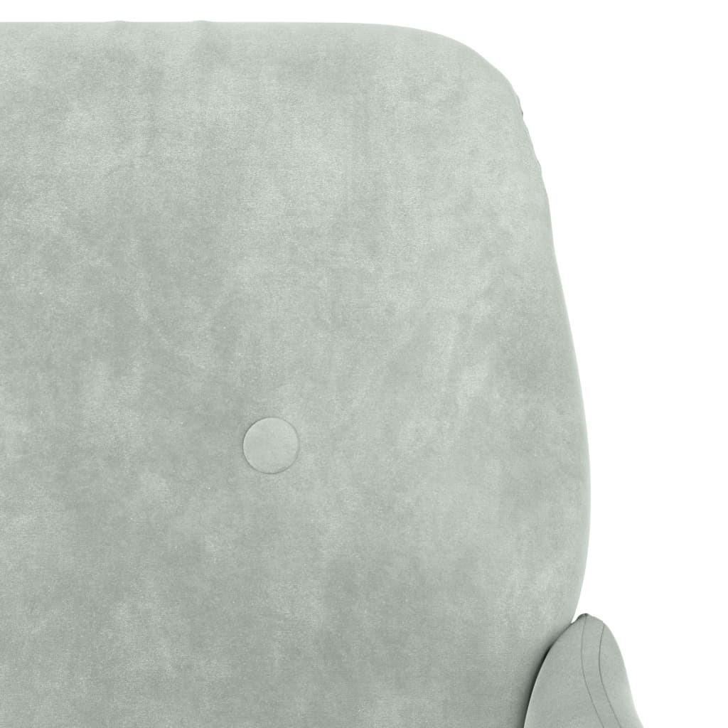 vidaXL Sessel Hellgrau 62x79x79 cm Samt