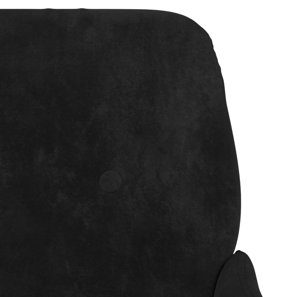 vidaXL Fauteuil Noir 62x79x79 cm Velours