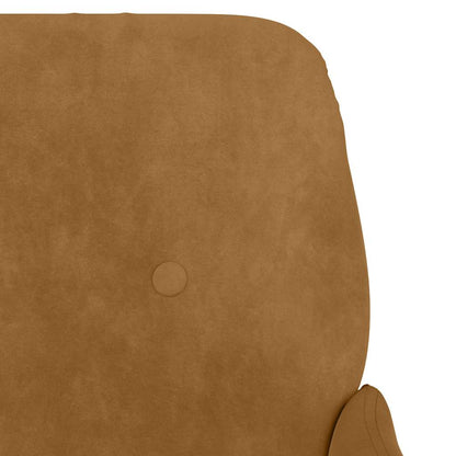 vidaXL Fauteuil marron 62x79x79 cm Velours