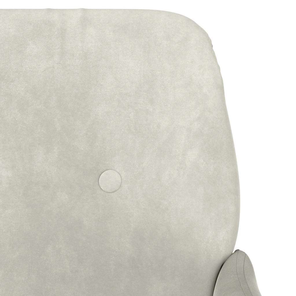 vidaXL Fauteuil crème 62x79x79 cm Velours