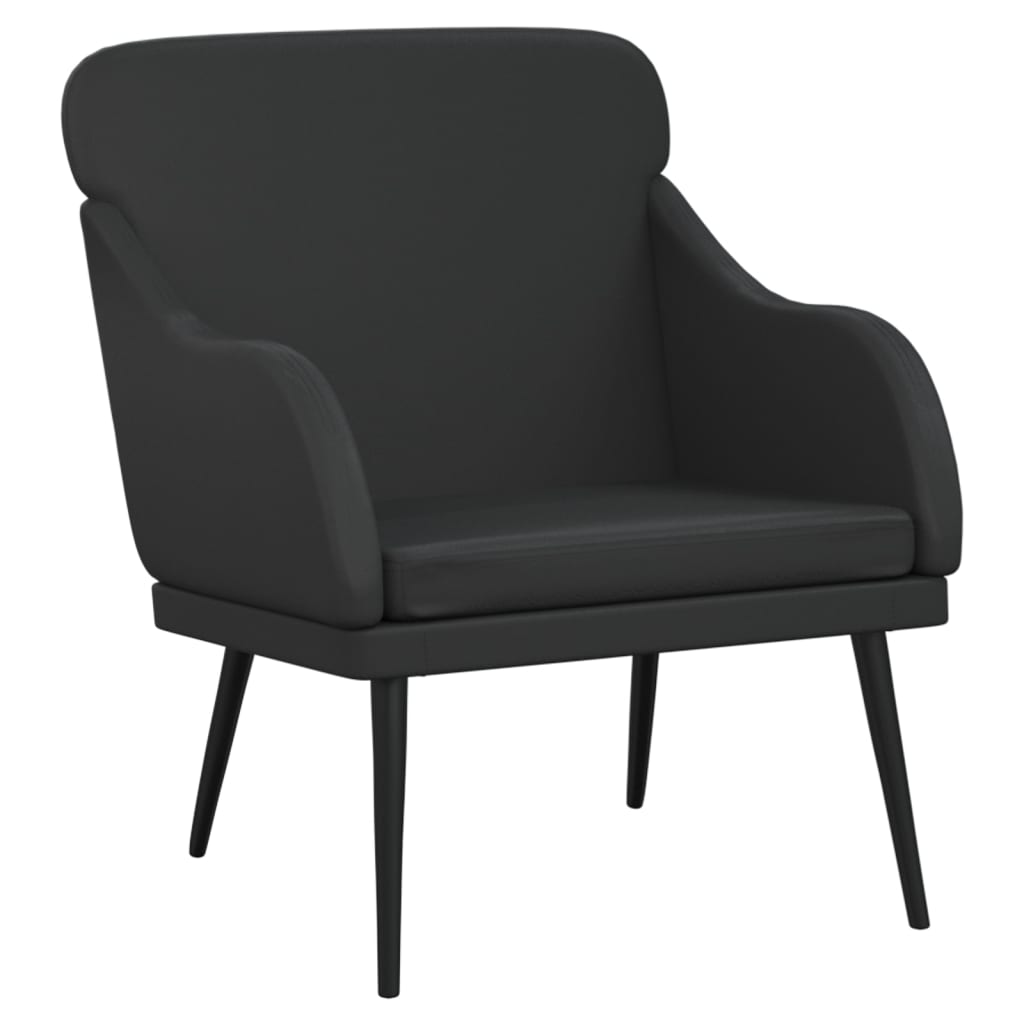 vidaXL Fauteuil noir 63x76x80 cm cuir artificiel