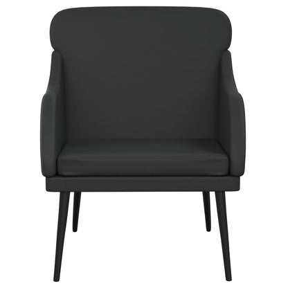 vidaXL Fauteuil noir 63x76x80 cm cuir artificiel