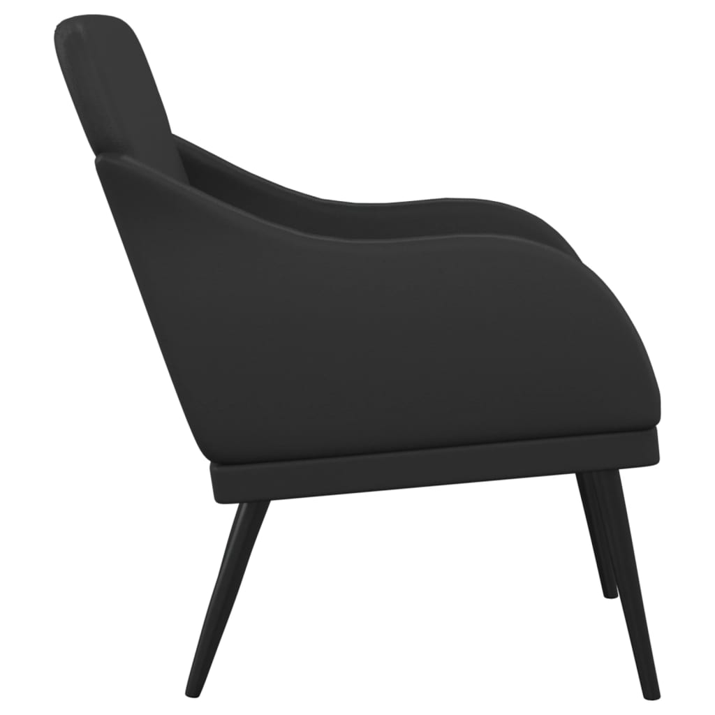 vidaXL Fauteuil noir 63x76x80 cm cuir artificiel
