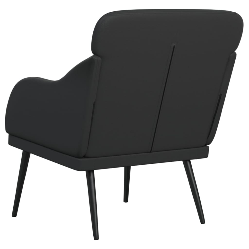 vidaXL Fauteuil noir 63x76x80 cm cuir artificiel