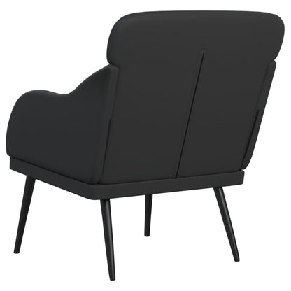 vidaXL Fauteuil noir 63x76x80 cm cuir artificiel
