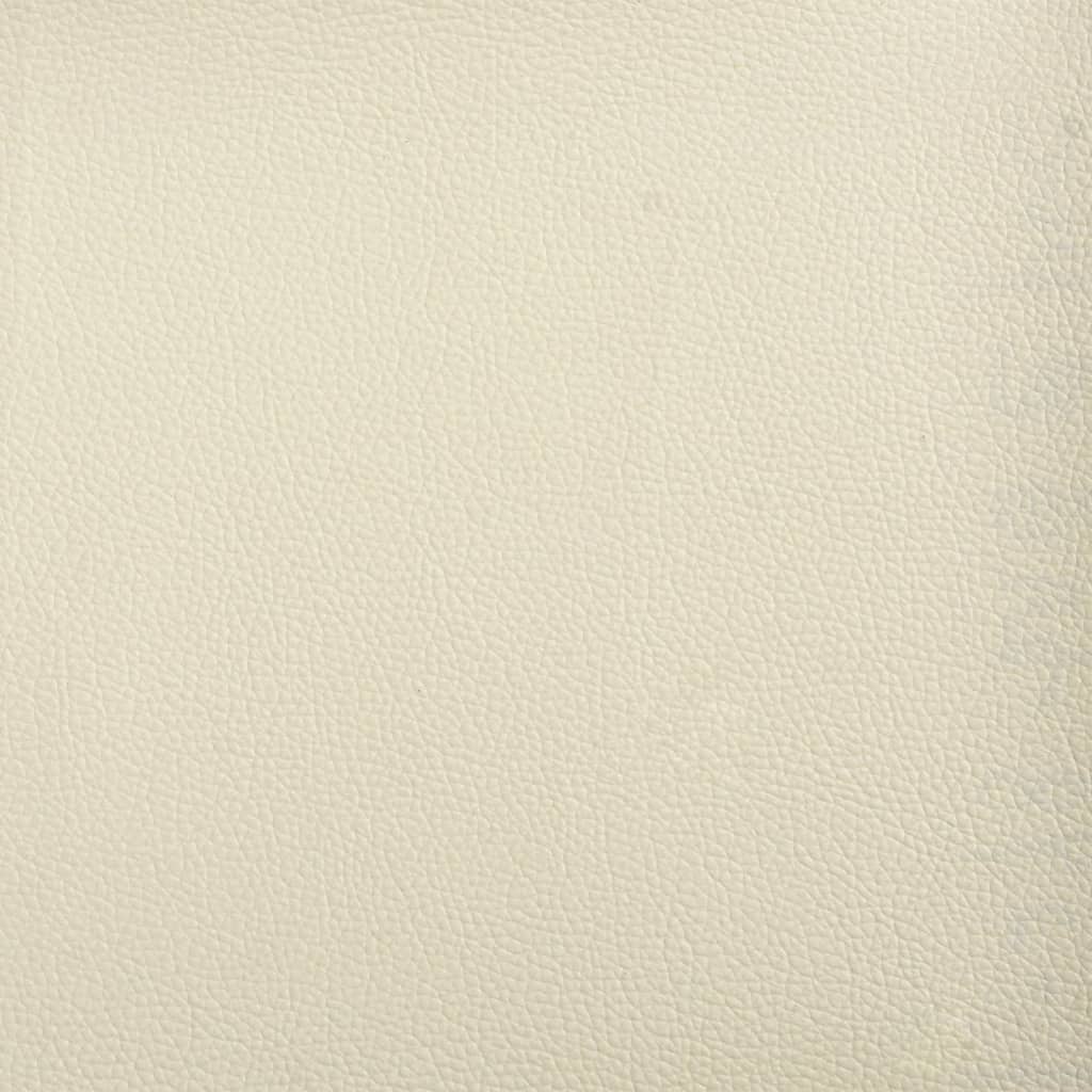vidaXL Fauteuil crème 63x76x80 cm Similicuir
