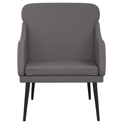 vidaXL Fauteuil gris 63x76x80 cm cuir synthétique