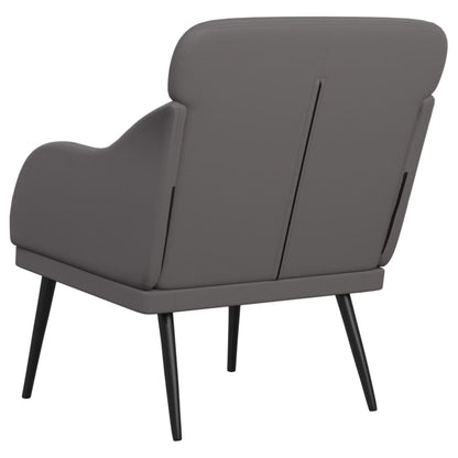 vidaXL Fauteuil gris 63x76x80 cm cuir synthétique
