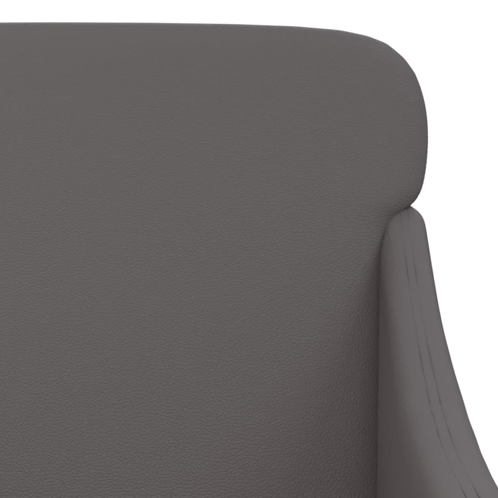 vidaXL Fauteuil gris 63x76x80 cm cuir synthétique