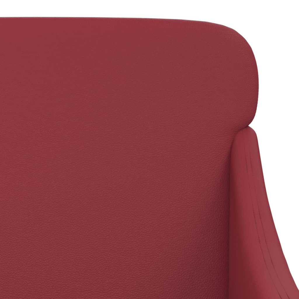 vidaXL Fauteuil Rouge bordeaux 63x76x80 cm Similicuir