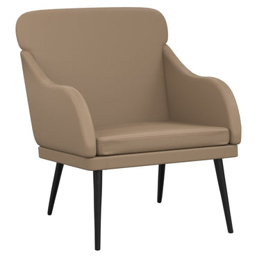 vidaXL Fauteuil cappuccino-marron 63x76x80 cm Similicuir