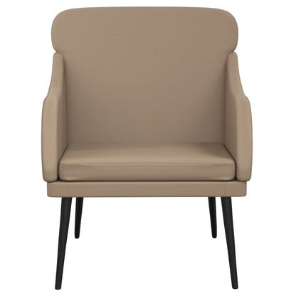 vidaXL Fauteuil cappuccino-marron 63x76x80 cm Similicuir
