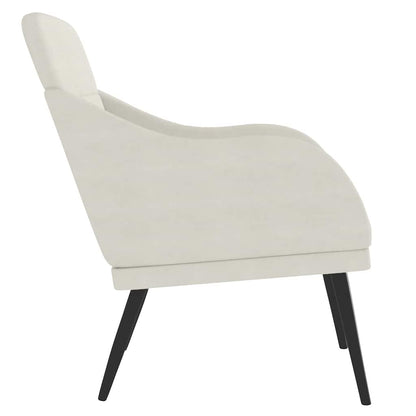 vidaXL Sessel Creme 63x76x80 cm Samt