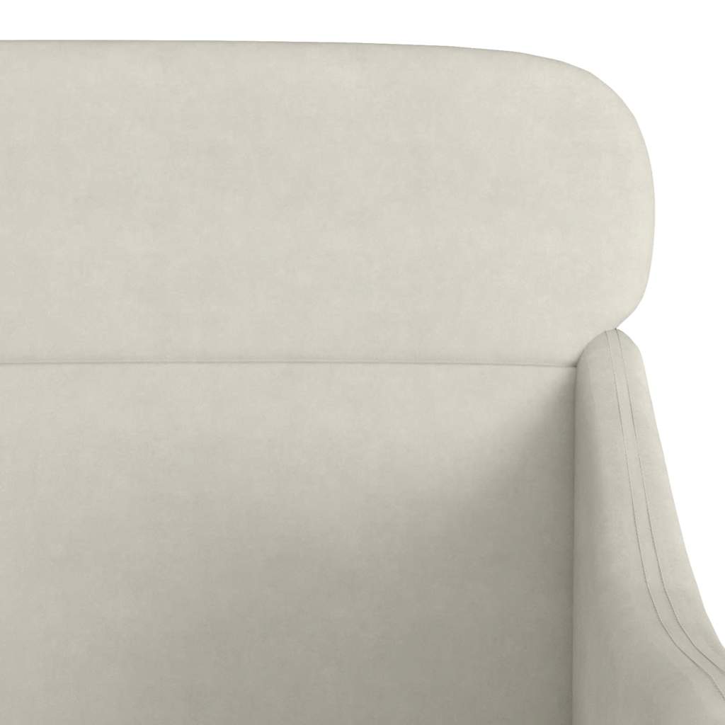 vidaXL Sessel Creme 63x76x80 cm Samt