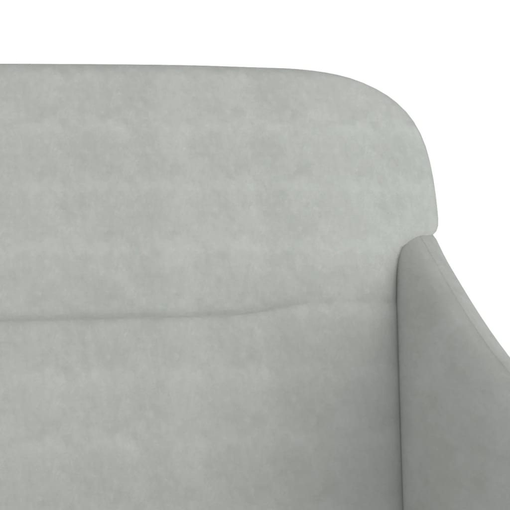 vidaXL Sitzbank Hellgrau 110x76x80 cm Samt