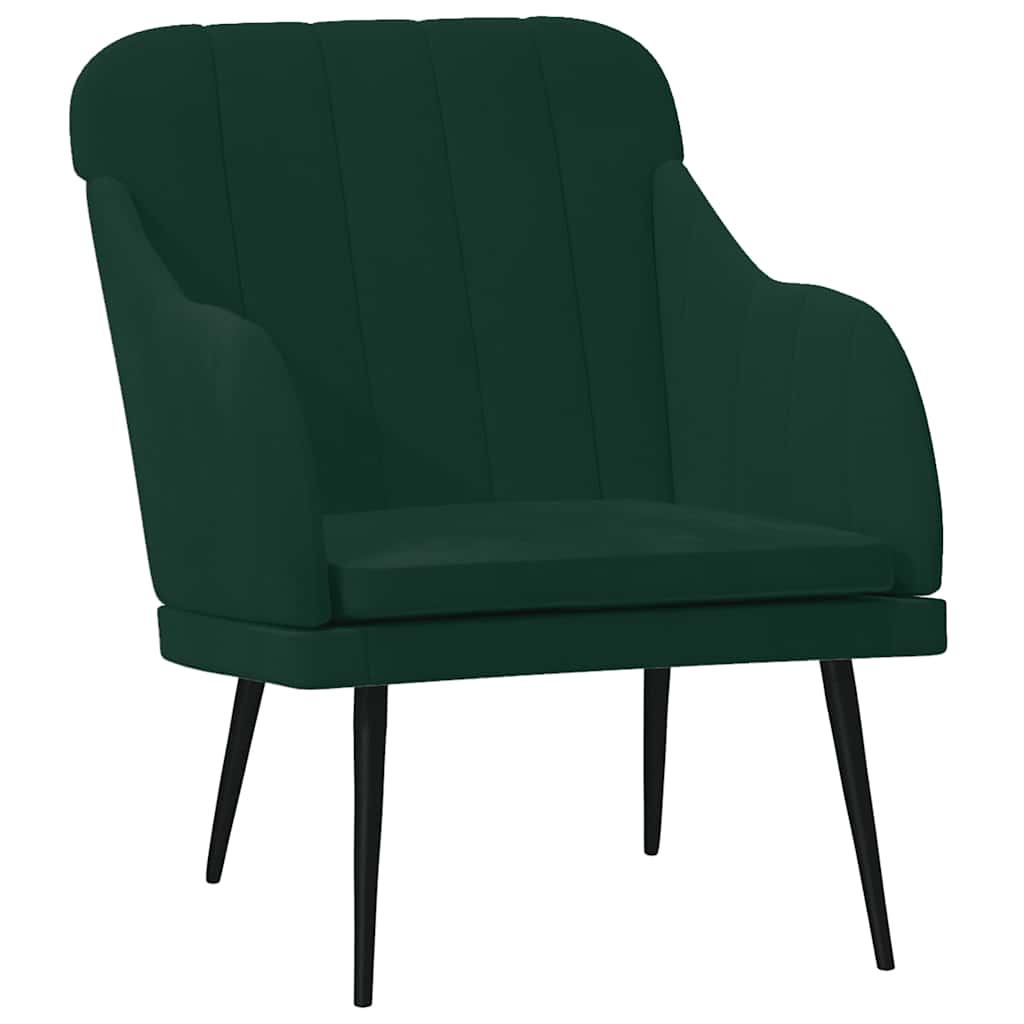 vidaXL Sessel Dunkelgrün 63x76x80 cm Samt