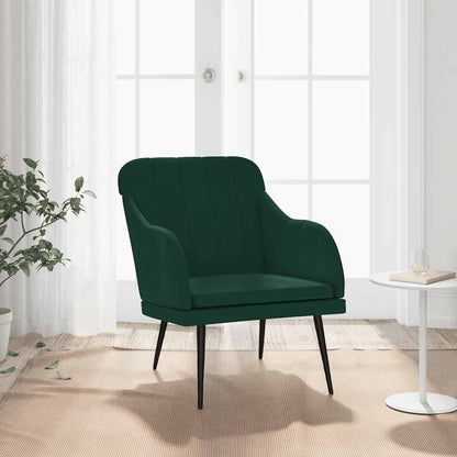 vidaXL Sessel Dunkelgrün 63x76x80 cm Samt