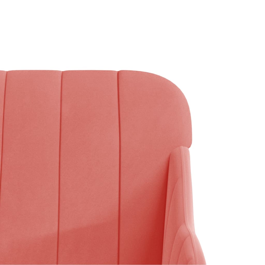 vidaXL Fauteuil rose 63x76x80 cm Velours
