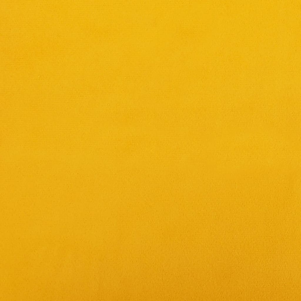 vidaXL Fauteuil Jaune 63x76x80 cm Velours