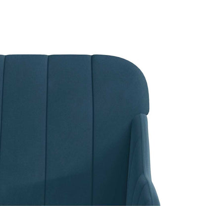 vidaXL Fauteuil bleu 63x76x80 cm Velours