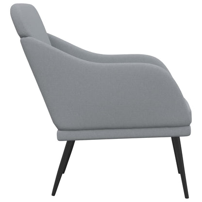 vidaXL Sessel Hellgrau 63x76x80 cm Stoff