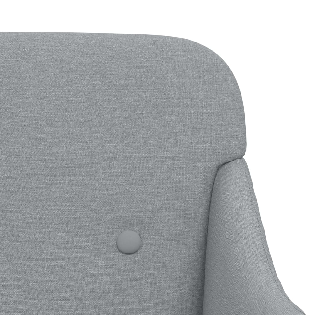 vidaXL Sessel Hellgrau 63x76x80 cm Stoff