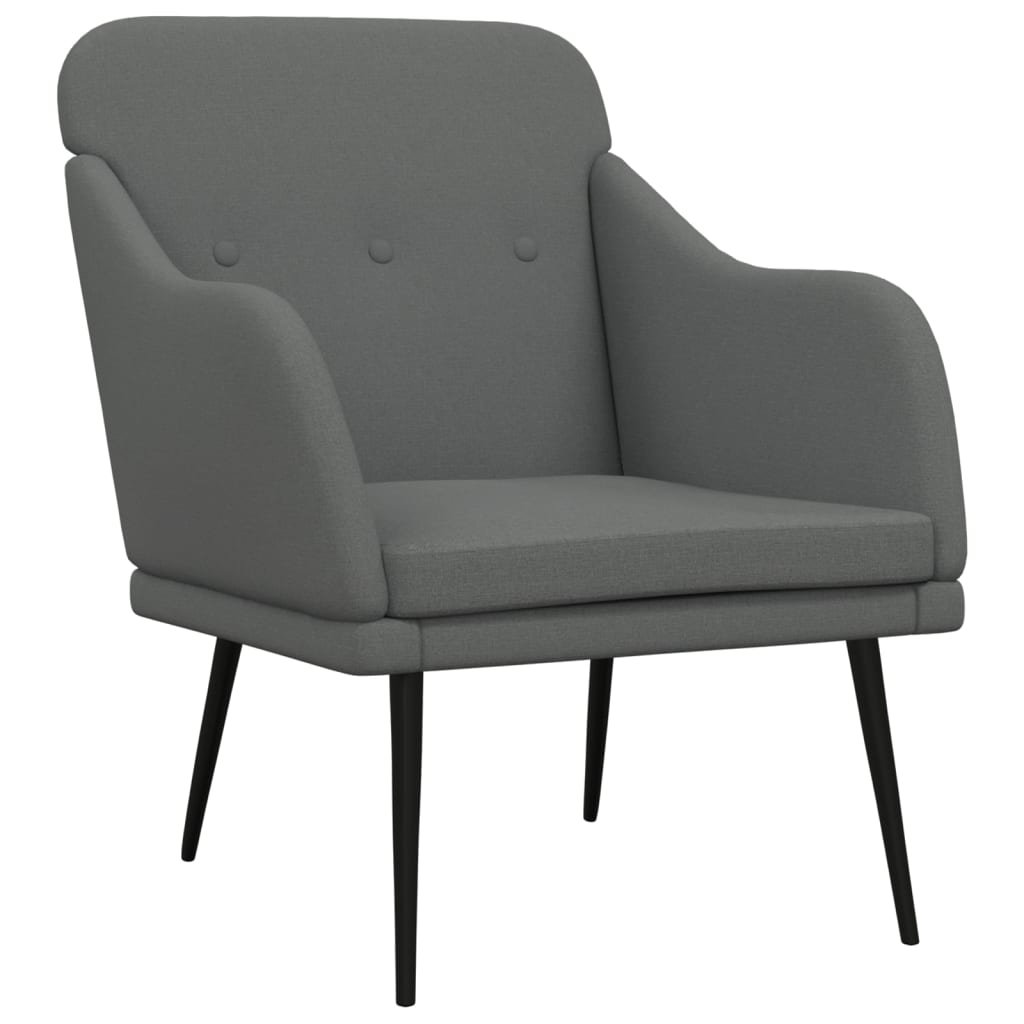 vidaXL Sessel Dunkelgrau 63x76x80 cm Stoff