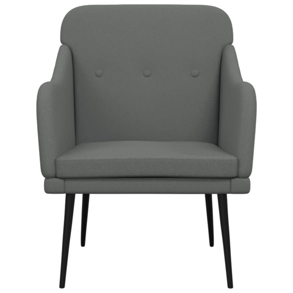 vidaXL Sessel Dunkelgrau 63x76x80 cm Stoff