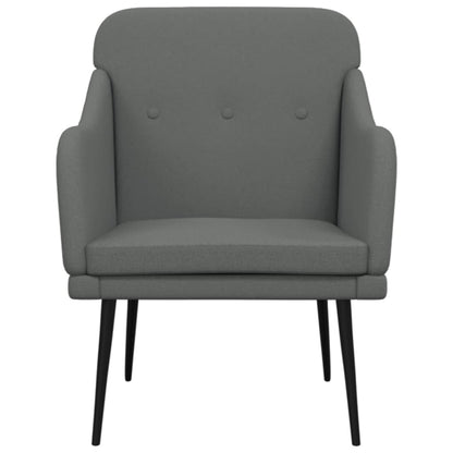 vidaXL Sessel Dunkelgrau 63x76x80 cm Stoff
