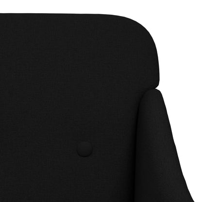 vidaXL Fauteuil noir 63x76x80 cm Tissu