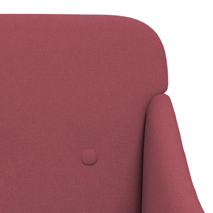 vidaXL Fauteuil Rouge bordeaux 63x76x80 cm Tissu