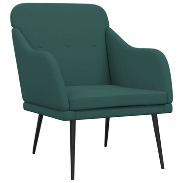 vidaXL Fauteuil vert foncé 63x76x80 cm Tissu