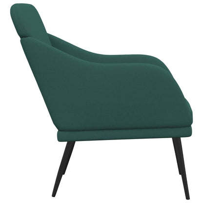 vidaXL Fauteuil vert foncé 63x76x80 cm Tissu