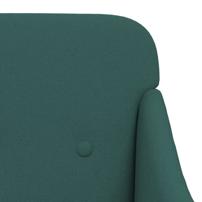 vidaXL Fauteuil vert foncé 63x76x80 cm Tissu