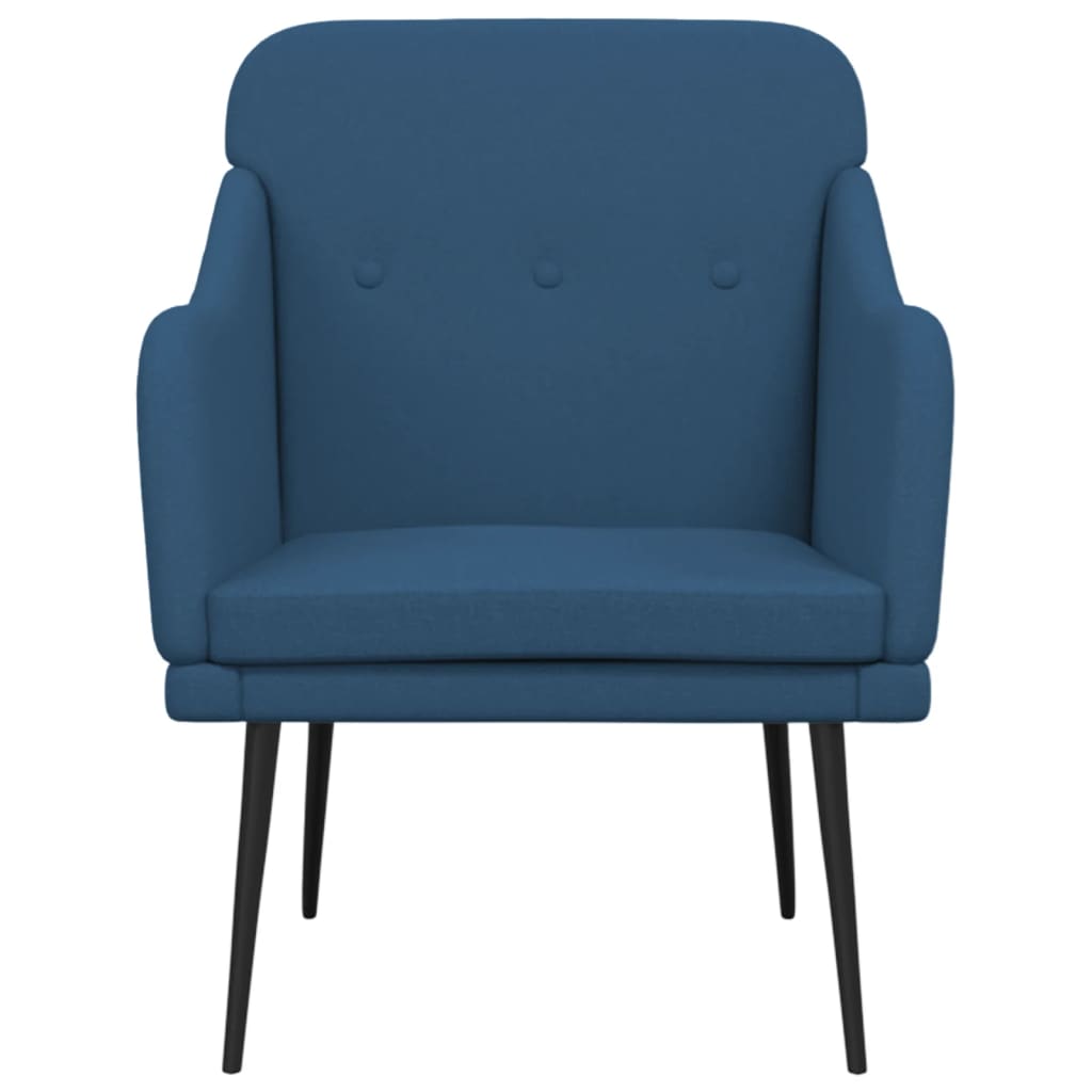 vidaXL Fauteuil bleu 63x76x80 cm Tissu
