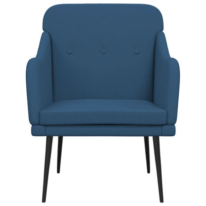 vidaXL Fauteuil bleu 63x76x80 cm Tissu