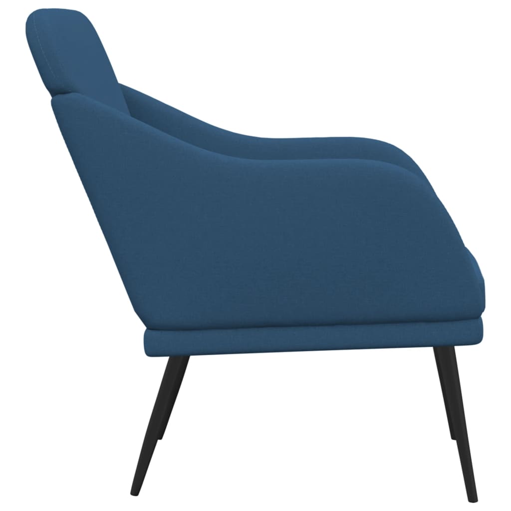 vidaXL Fauteuil bleu 63x76x80 cm Tissu