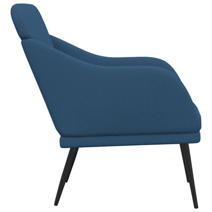 vidaXL Fauteuil bleu 63x76x80 cm Tissu