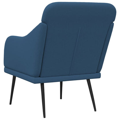 vidaXL Fauteuil bleu 63x76x80 cm Tissu