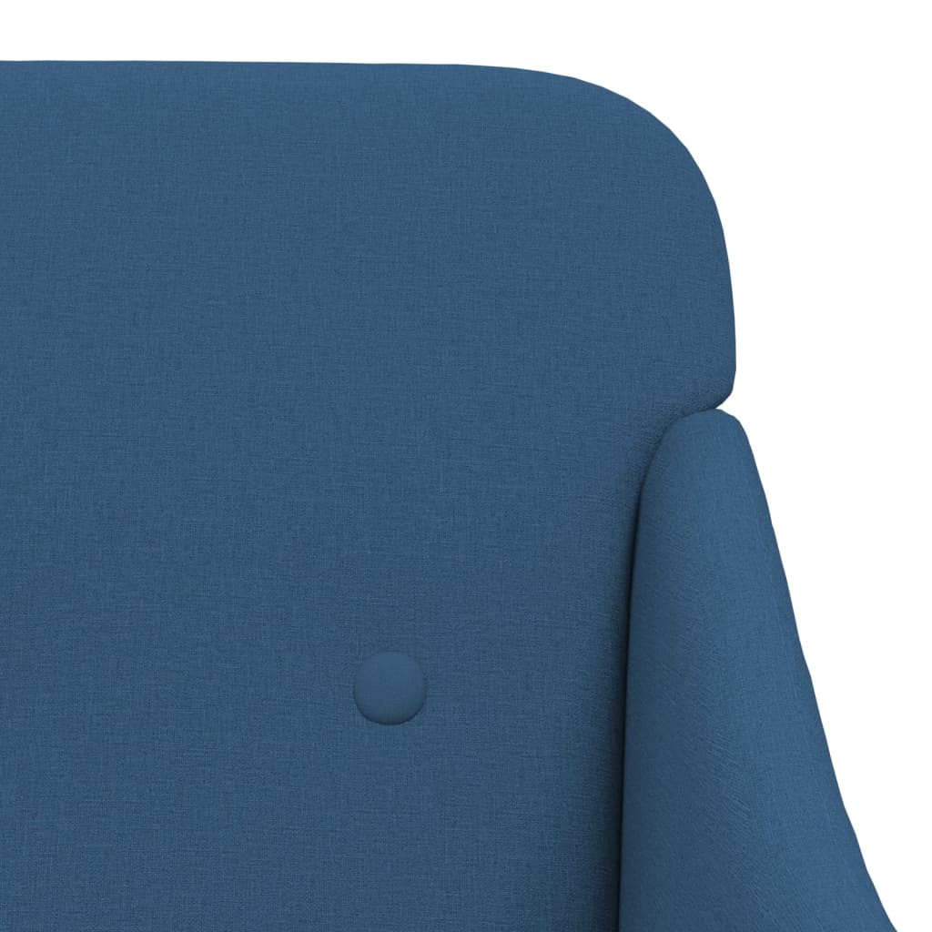 vidaXL Fauteuil bleu 63x76x80 cm Tissu
