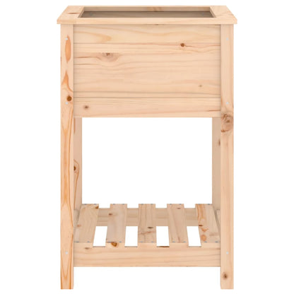 vidaXL Jardinière avec étagère 54x54x81 cm Pin massif